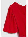 Moodo Piros blúz széles ujjakkal
