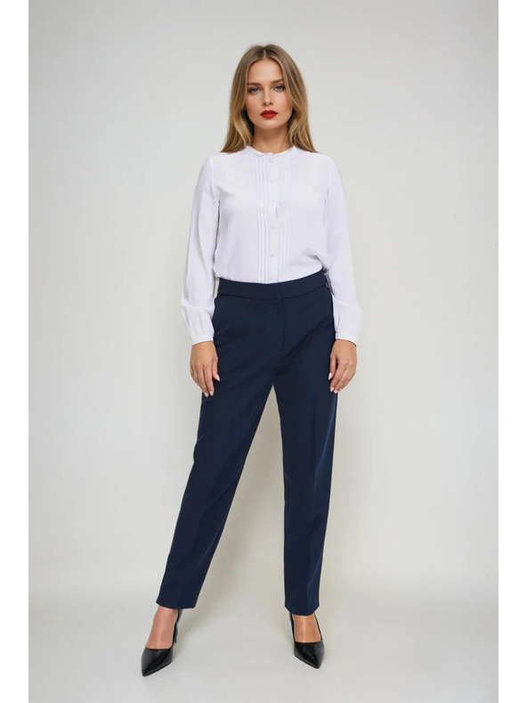 Moodo Moodo fehér női blúz állógallérral