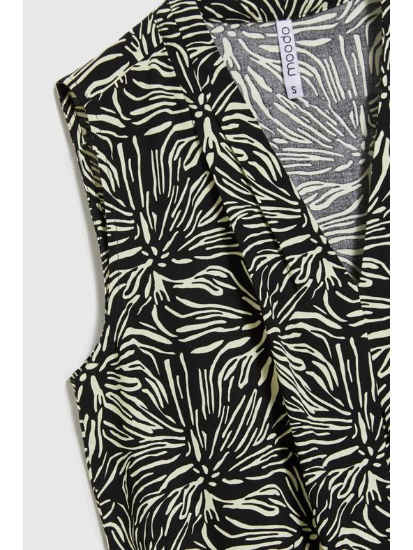 Moodo Fekete-fehér ujjatlan blúz