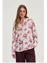 Moodo Rózsaszín virágos blúz Moodo