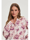 Moodo Rózsaszín virágos blúz Moodo
