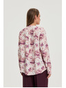 Moodo Rózsaszín virágos blúz Moodo