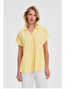Moodo Vajsárga rövid ujjú blúz