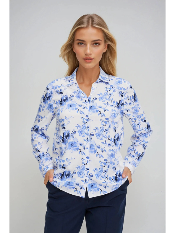 Moodo Világoskék virágmintás ing Moodo