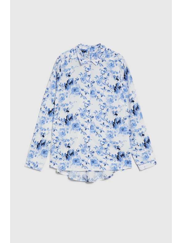 Moodo Világoskék virágmintás ing Moodo