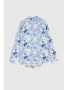 Moodo Világoskék virágmintás ing Moodo