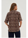 Moodo Moodo leopárd mintás női ing