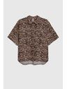 Moodo Moodo leopárd mintás női ing