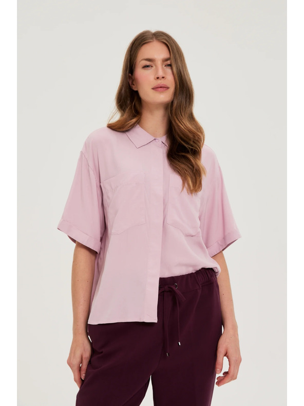 Moodo Moodo női ing – halvány rózsaszín