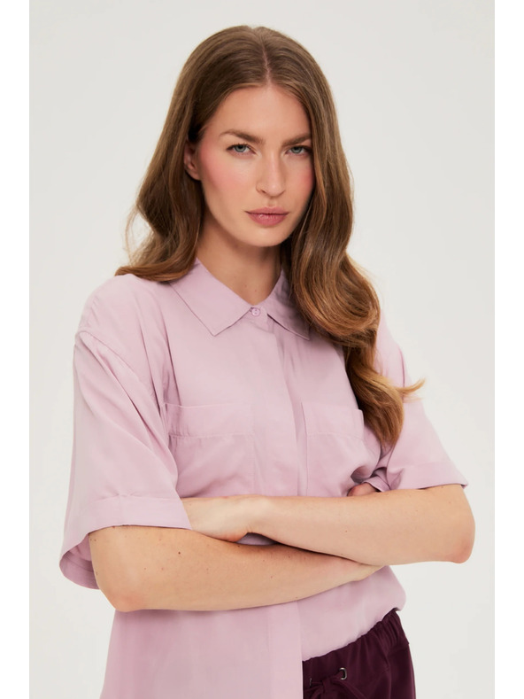 Moodo Moodo női ing – halvány rózsaszín