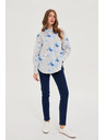Moodo Moodo női ing – fehér/kék
