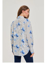 Moodo Moodo női ing – fehér/kék