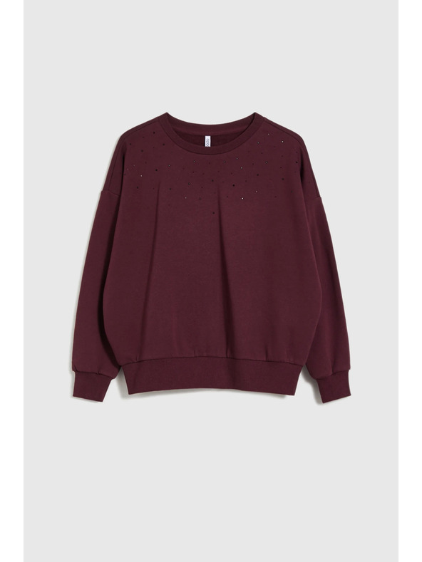 Moodo Barna ballonos pulóver Moodo