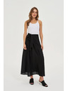 Moodo Moodo hosszú női szoknya - fekete