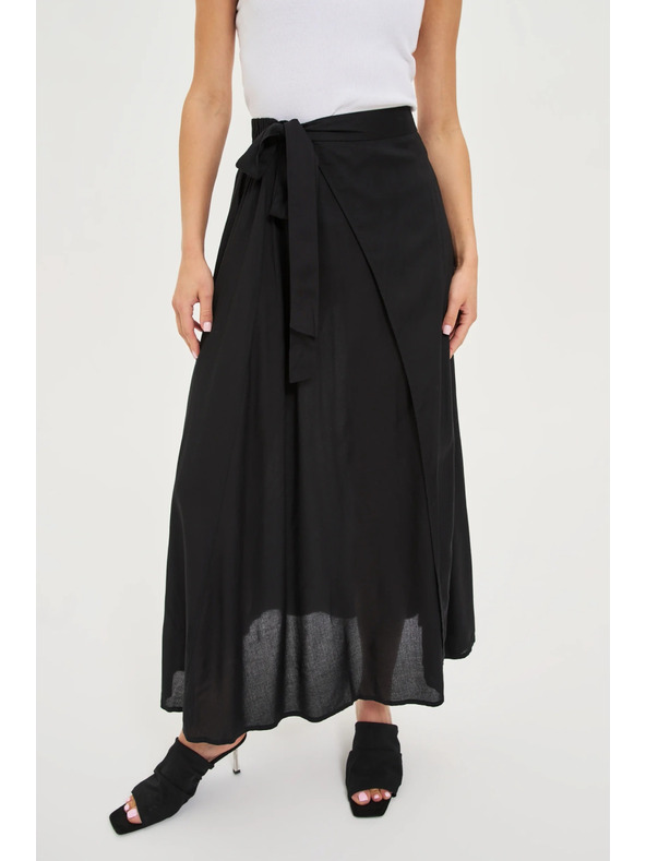 Moodo Moodo hosszú női szoknya - fekete