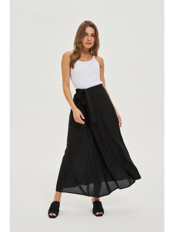 Moodo Moodo hosszú női szoknya - fekete