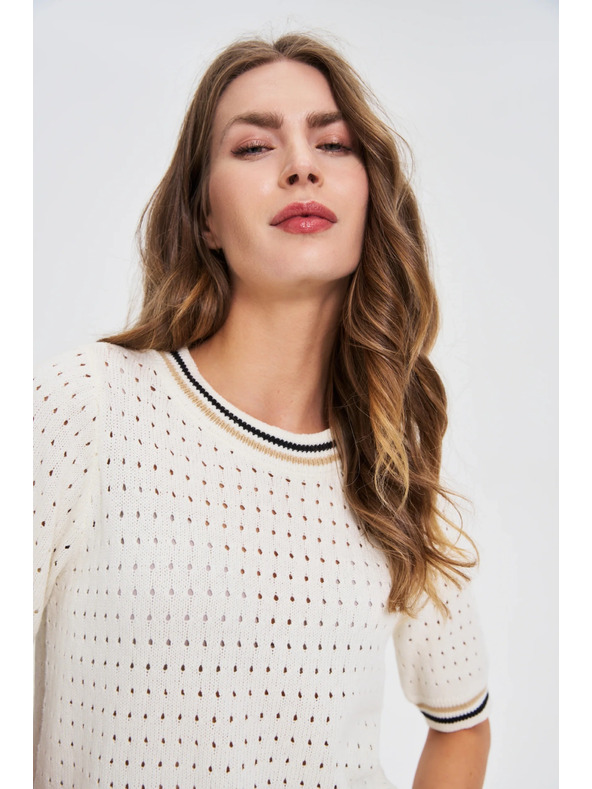 Moodo Moodo női pulóver – fehér szín