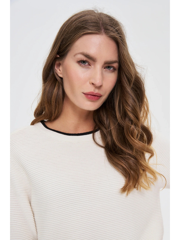 Moodo Moodo női pulóver – fehér szín