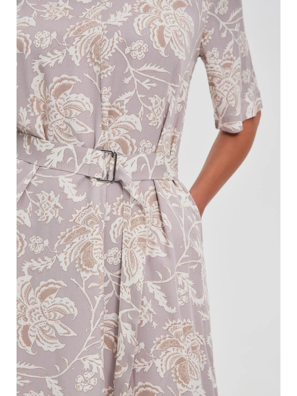 Moodo Moodo mintás női ruha övvel