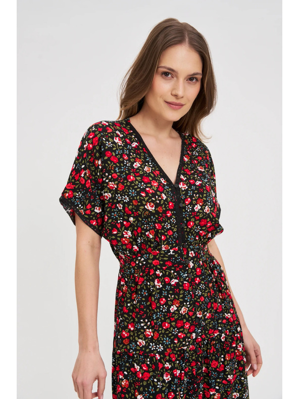 Moodo Moodo női ruha piros-fekete