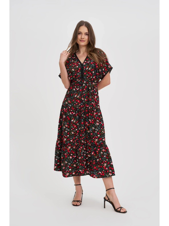 Moodo Moodo női ruha piros-fekete