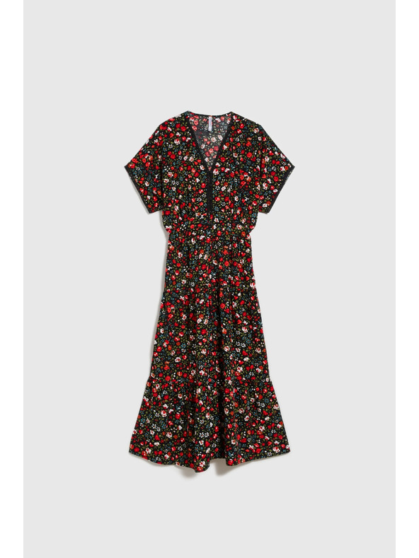 Moodo Moodo női ruha piros-fekete