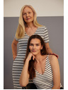 Moodo Moodo csíkos női ruha