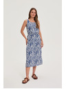 Moodo Moodo kék-fehér női ruha