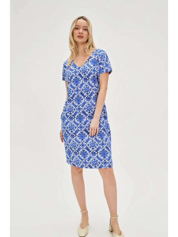 Moodo Moodo kék-fehér női ruha