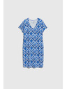 Moodo Moodo kék-fehér női ruha