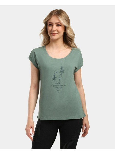 Kilpi Kilpi ROANE-W khaki női pamut póló