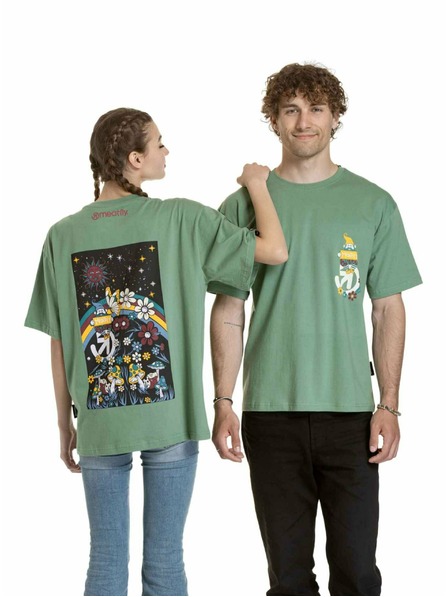 Meatfly Meatfly unisex póló Dwarf Hydge Green Dwarf