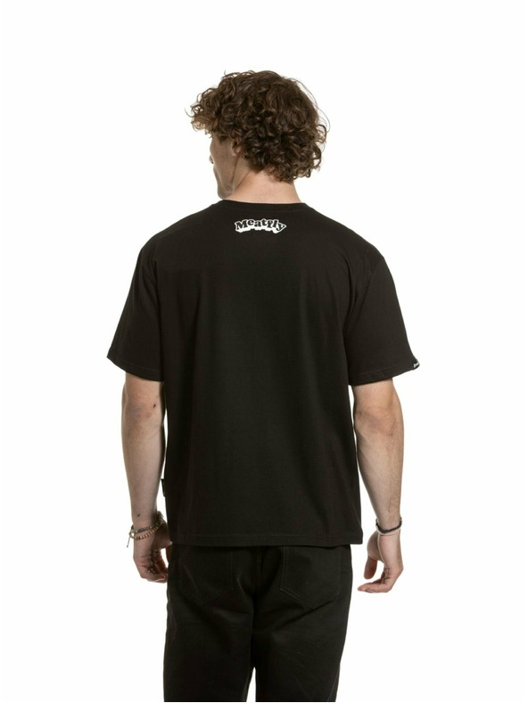 Meatfly Meatfly unisex póló Carter 30 Groove Black