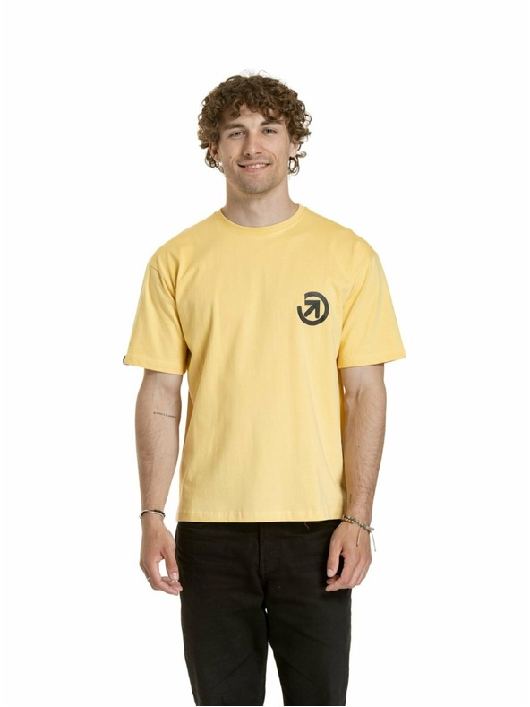 Meatfly Meatfly unisex póló Cachuma Cornsilk Mountains