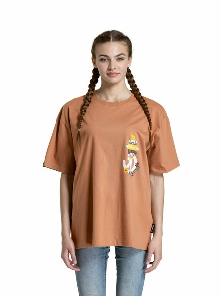 Meatfly Meatfly unisex póló Dwarf Cork Dwarf | Barna