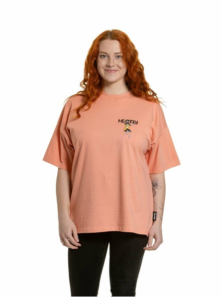 Meatfly Meatfly női póló Vexey Coral Almond Skeleton