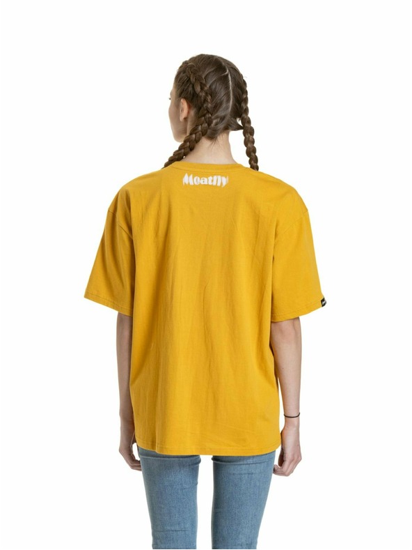 Meatfly Meatfly unisex póló Domes Gold Bronze Blured | Barna