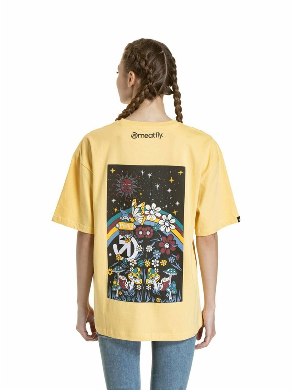 Meatfly Meatfly unisex póló Dwarf Cornsilk Dwarf