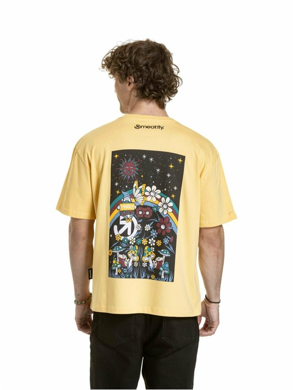 Meatfly Meatfly unisex póló Dwarf Cornsilk Dwarf