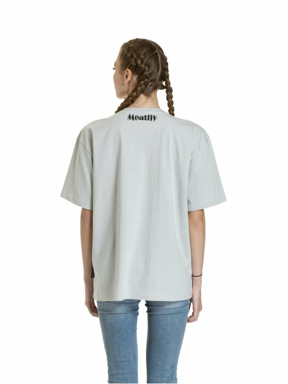 Meatfly Meatfly unisex póló Domes Stone Blured | Szürke
