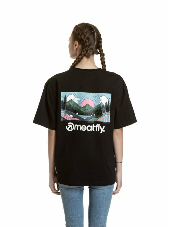 Meatfly Meatfly unisex póló Cachuma Black Blured