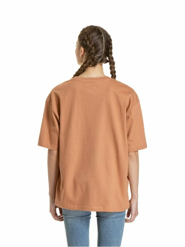 Meatfly Meatfly unisex póló Minimal Cork | Barna