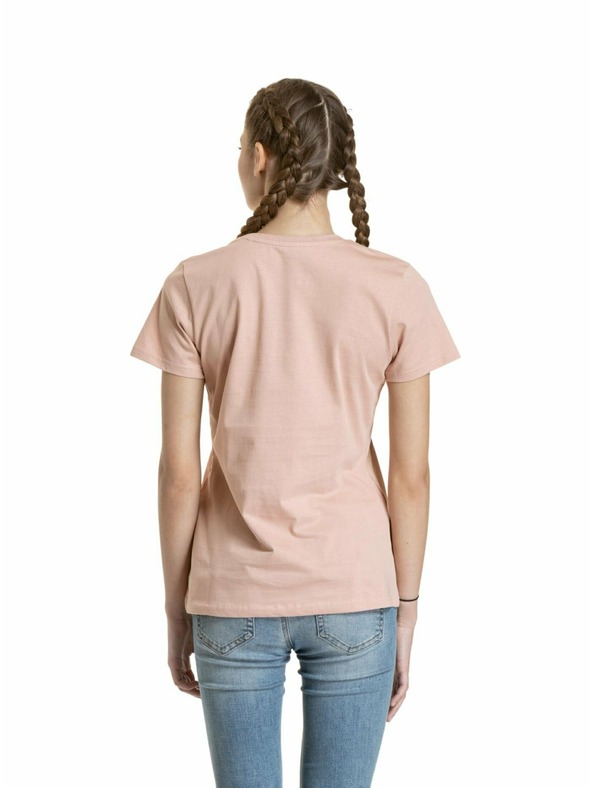 Meatfly Meatfly Ladies MF Logo Sepia Rose női póló | Rózsaszín