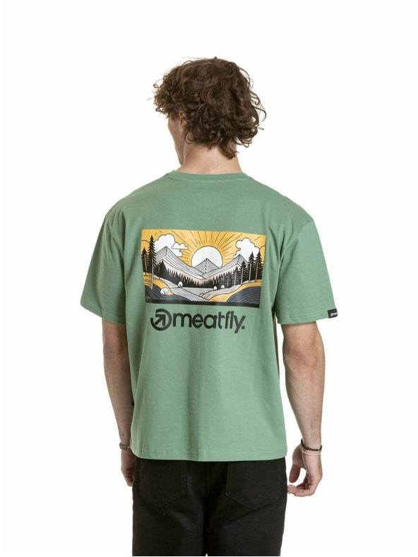 Meatfly Meatfly Cachuma Hedge Green Mountains unisex póló