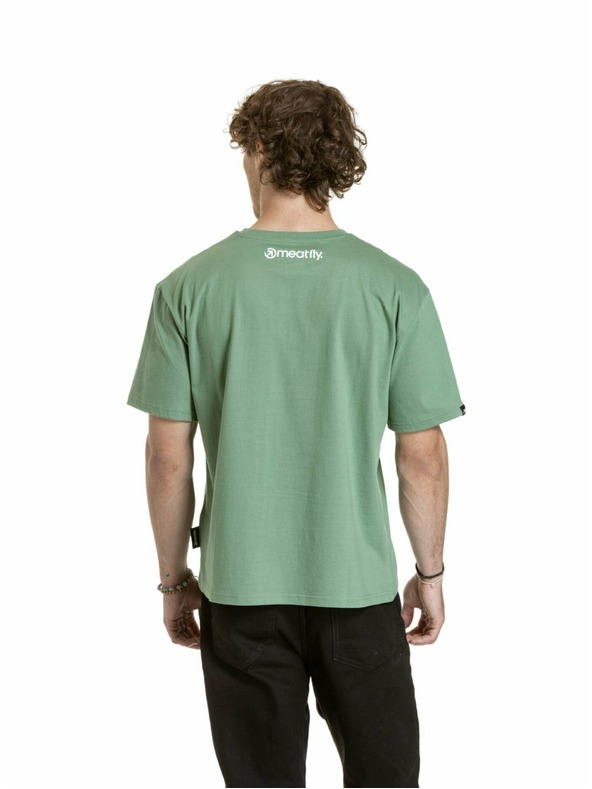 Meatfly Meatfly Junglist szürke levél unisex póló | Szürke