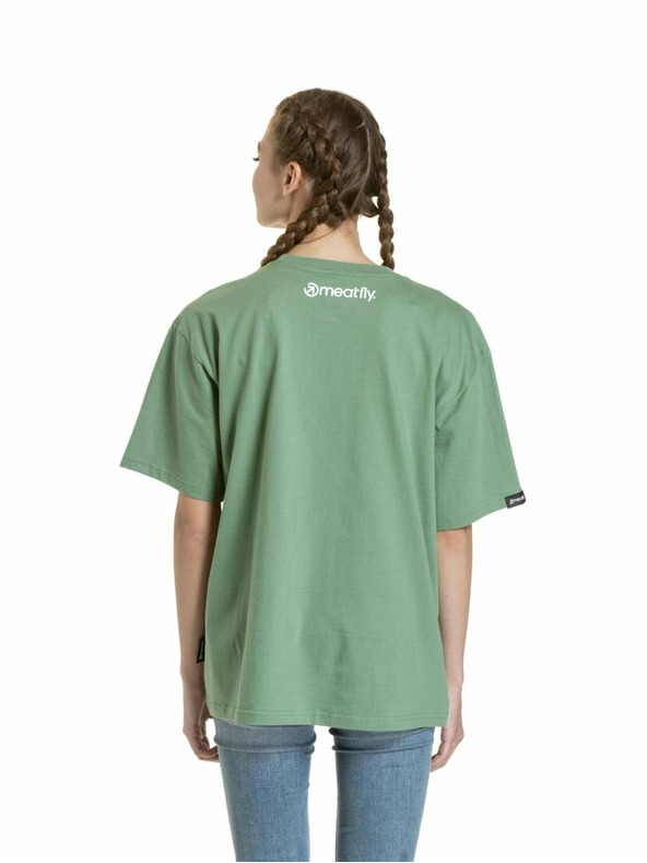 Meatfly Meatfly Junglist szürke levél unisex póló | Szürke