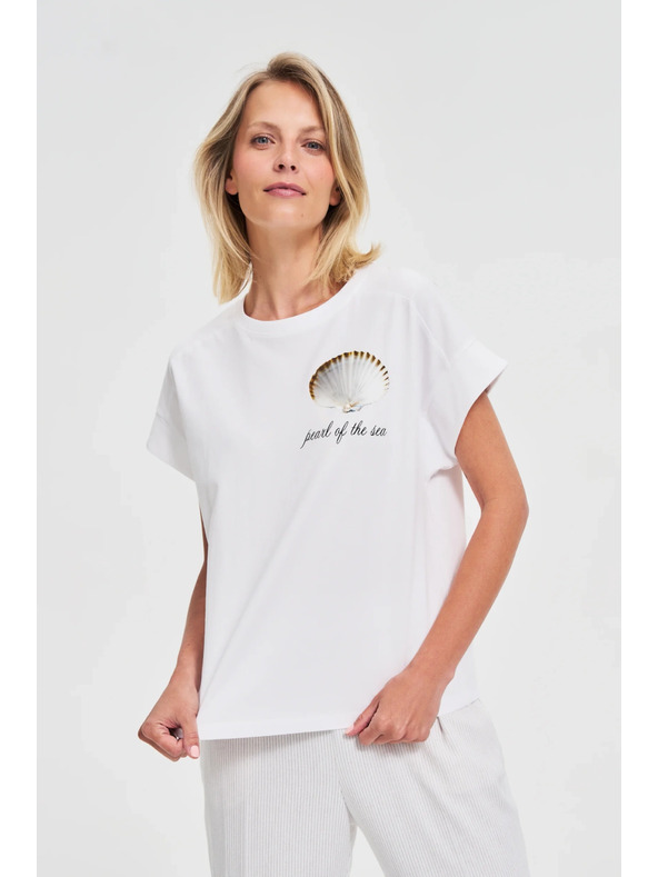 Moodo Nyomott mintás női póló