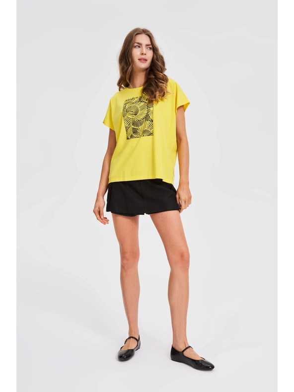 Moodo Moodo női póló – sárga