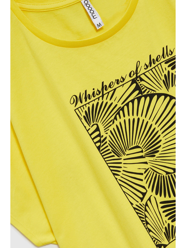 Moodo Moodo női póló – sárga