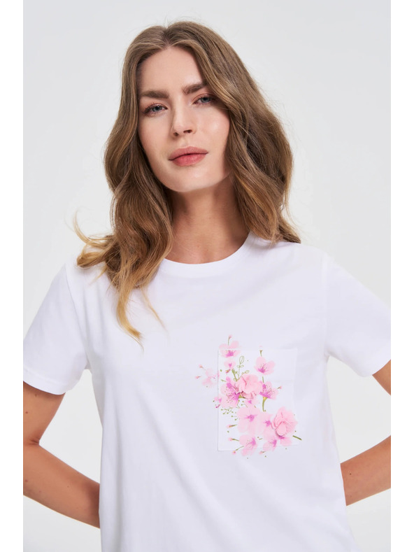 Moodo Fehér póló nyomattal